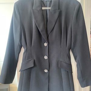 Zara Blazer Dress With Embellished Buttons
